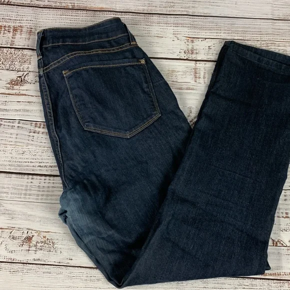 NYDJ “BOYFRIEND” Straight leg blue jeans size 8 - Picture 11 of 16